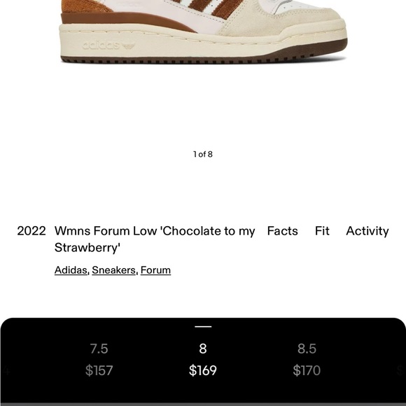 Wmns Forum Low 'Chocolate to my Strawberry' shoes- NWT - Picture 4 of 4